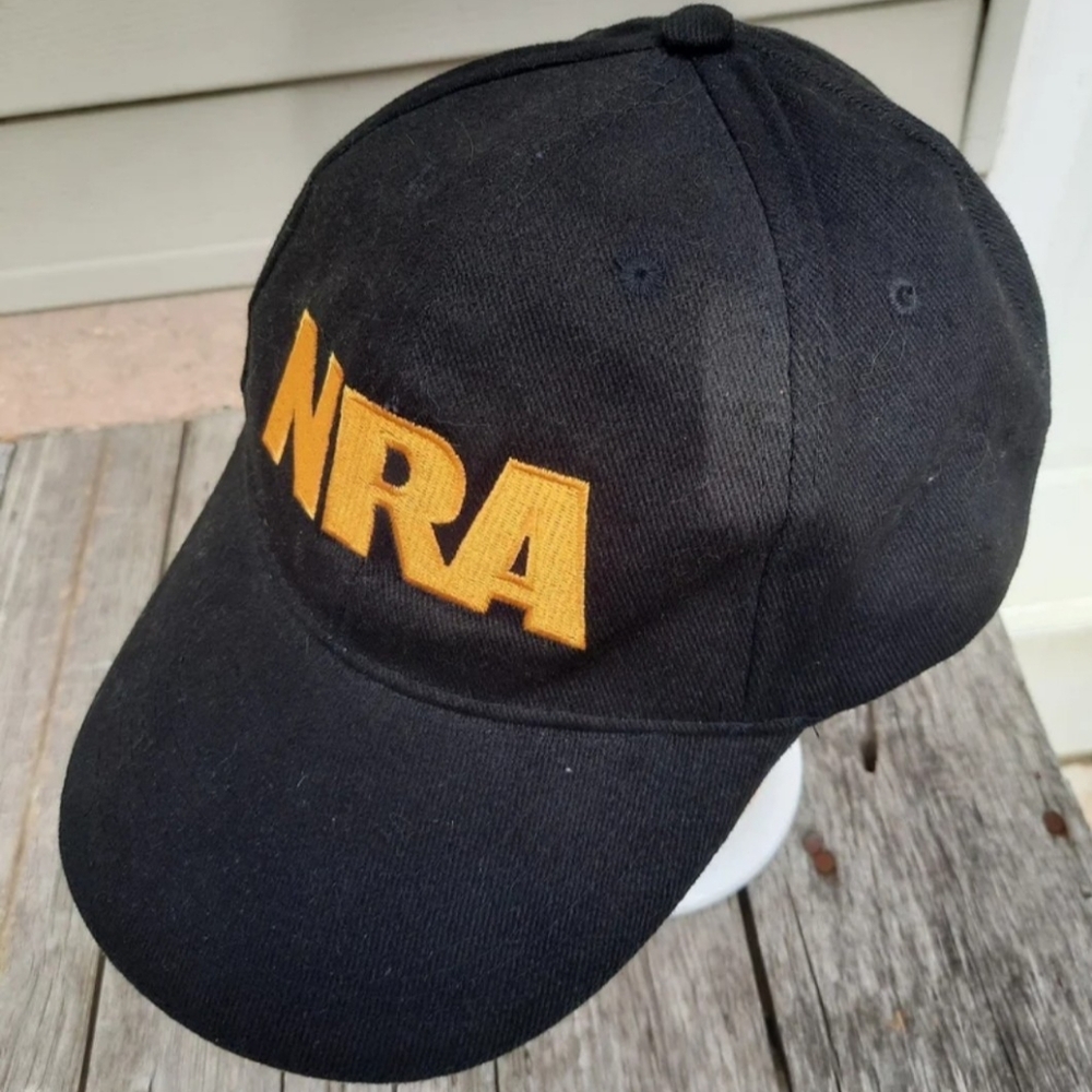 NRA Baseball cap black hat American flag adjustable